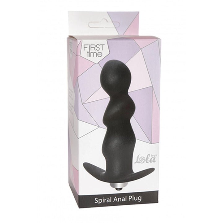 Plug analny wibrujący Spiral Lola Toys 9,5 cm czarny - zdjęcie główne