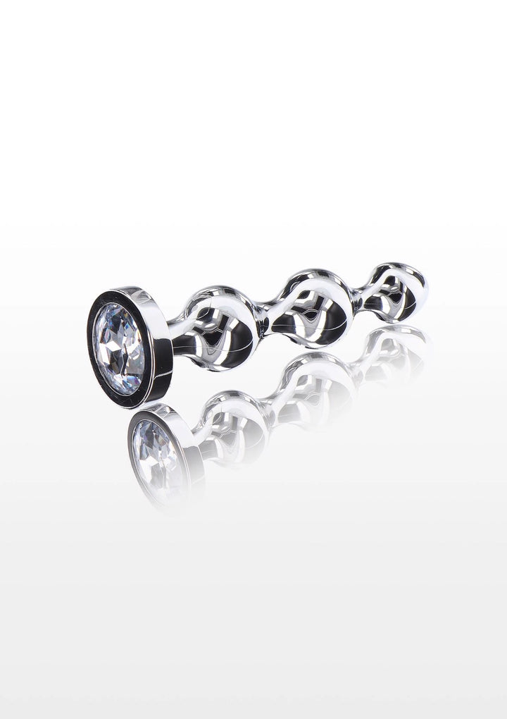 Koraliki analne Diamond Star Beads ToyJoy srebrne - zdjęcie główne