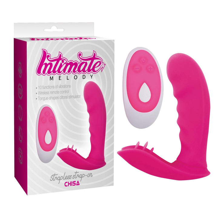 Wibrator strap-on bez pasków Intimate Melody 10 trybów pilot wodoodporny - zdjęcie główne