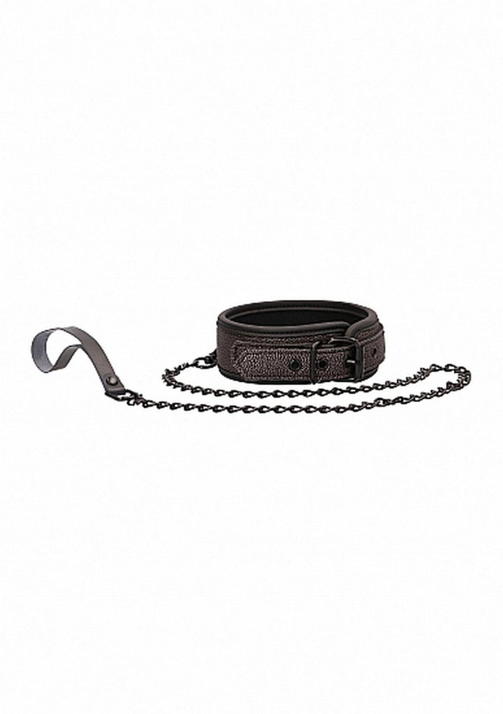 Obroża ze smyczą Elegant Ouch! tytanowo-szara 97 cm - zdjęcie główne