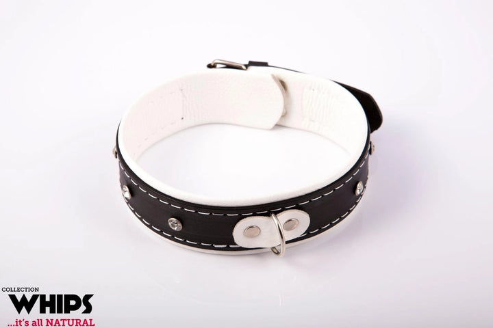 Obroża damska Whips Collection biała 4 cm - zdjęcie główne