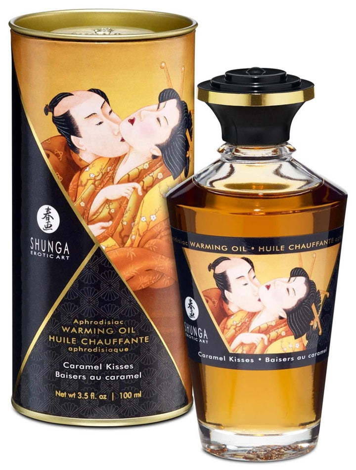 Olejek do masażu rozgrzewający Shunga Caramel Kisses 100 ml - zdjęcie główne
