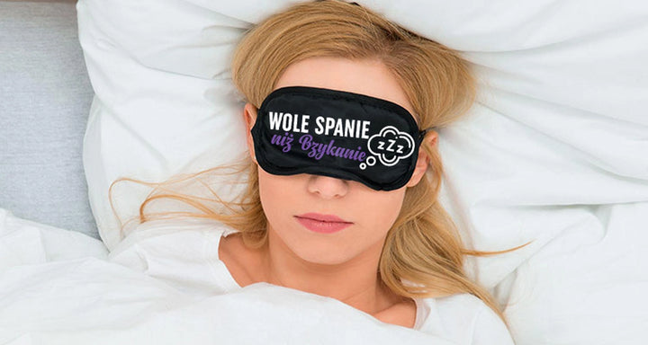 Opaska na oczy WOLĘ SPANIE NIŻ BZYKANIE Grammi - zdjęcie główne