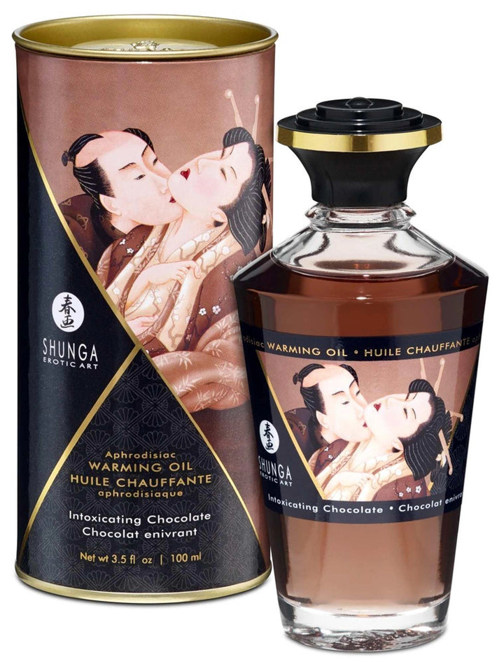 Olejek rozgrzewający Shunga Intoxicating Chocolate 100 ml - zdjęcie główne