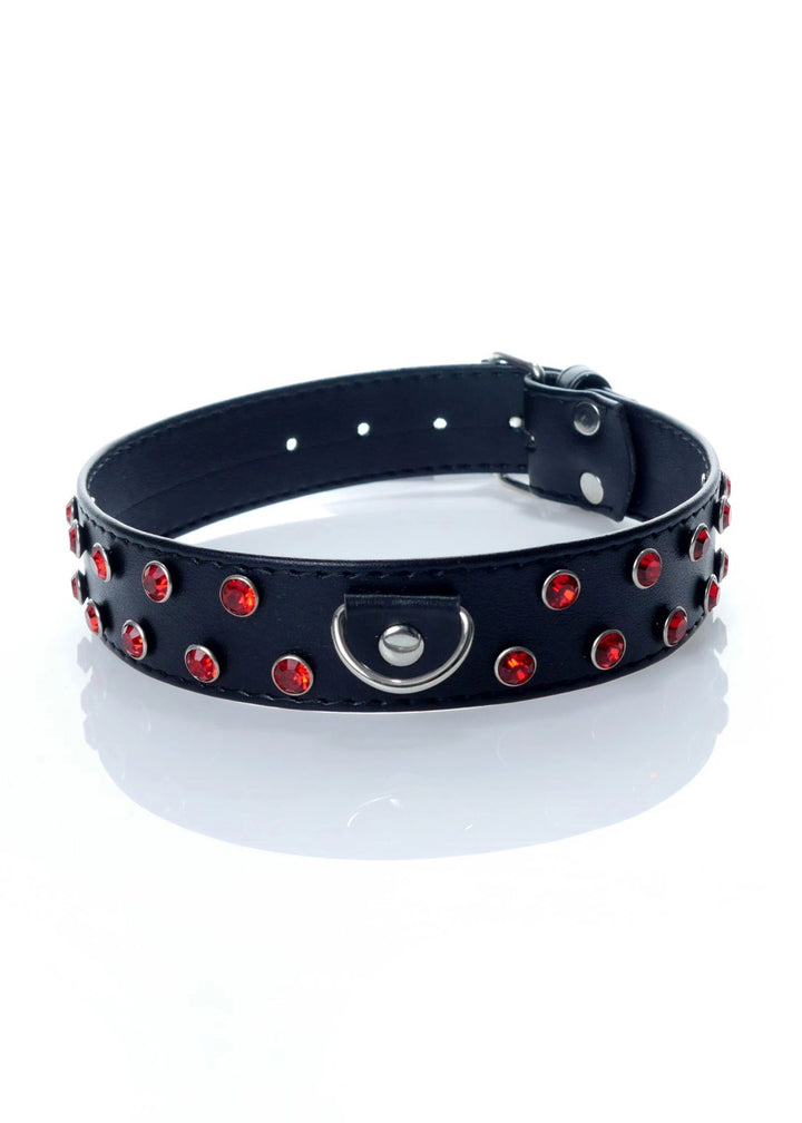 Obroża Fetish B - Series czerwona 3 cm - zdjęcie główne