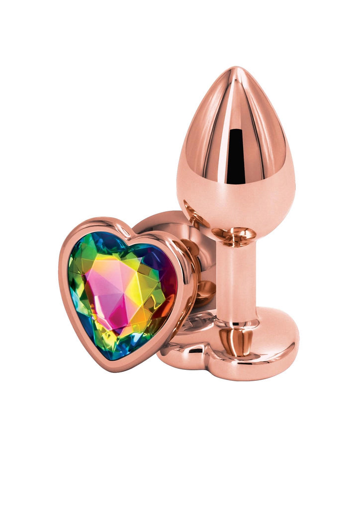 Biżuteria analna aluminium NS Novelties Rose Gold Heart 7 cm - zdjęcie główne
