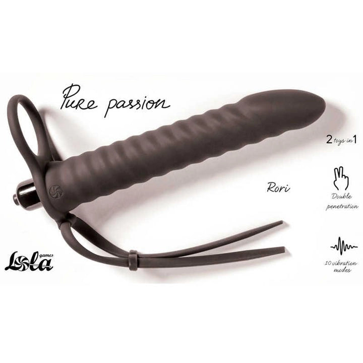 Strap-on Pure Passion Rori Lola Games 16,2 cm czarny - zdjęcie główne