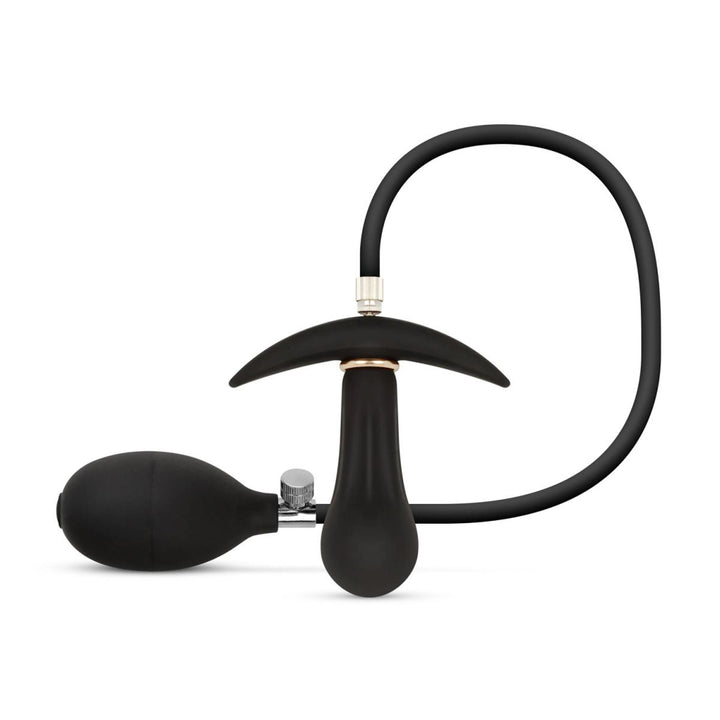 Korek analny pompowany EasyToys Anal Collection 8 cm czarny - zdjęcie główne