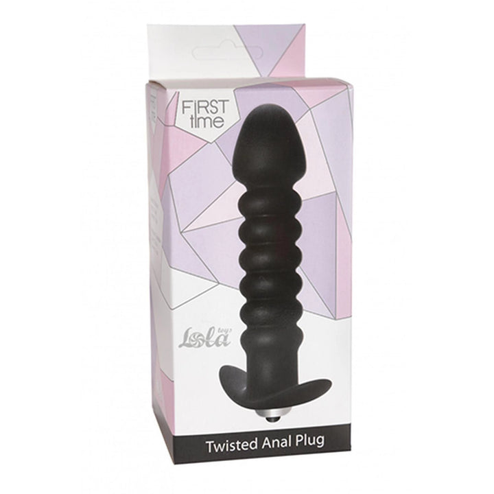 Plug analny wibrujący Twisted Lola Toys 11 cm czarny - zdjęcie główne