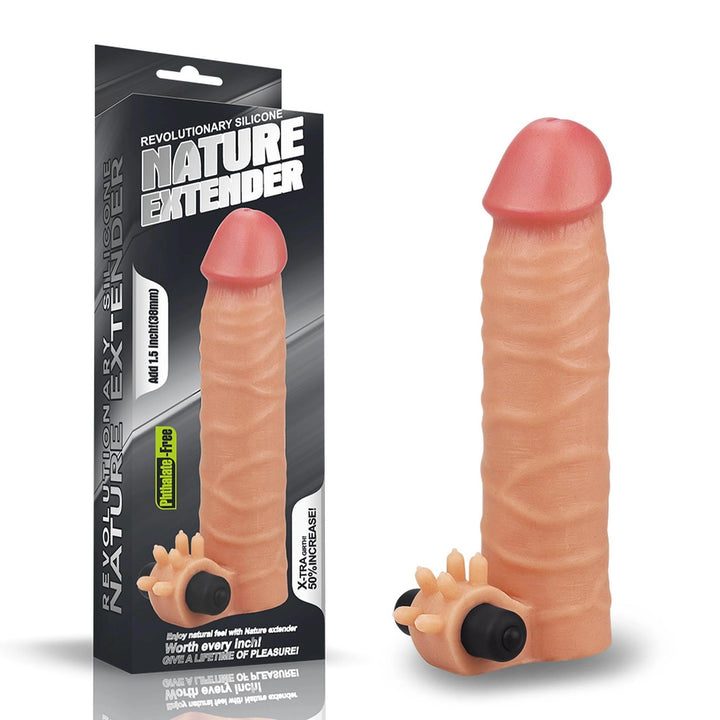 Przedłużka silikonowa wibrująca Lovetoy 3,8 cm - zdjęcie główne