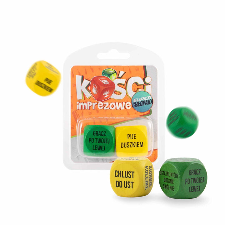 Kostki imprezowe super chłopaka 2 szt. - zdjęcie główne