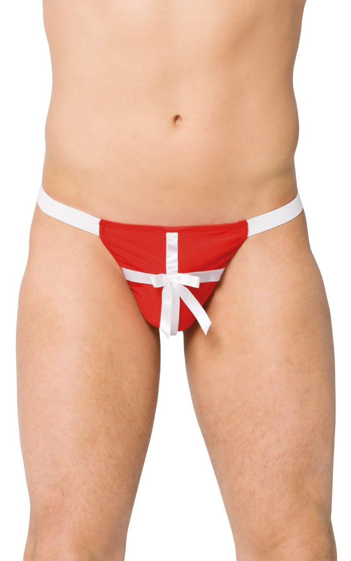 Stringi męskie SoftLine Collection czerwone S L - zdjęcie główne