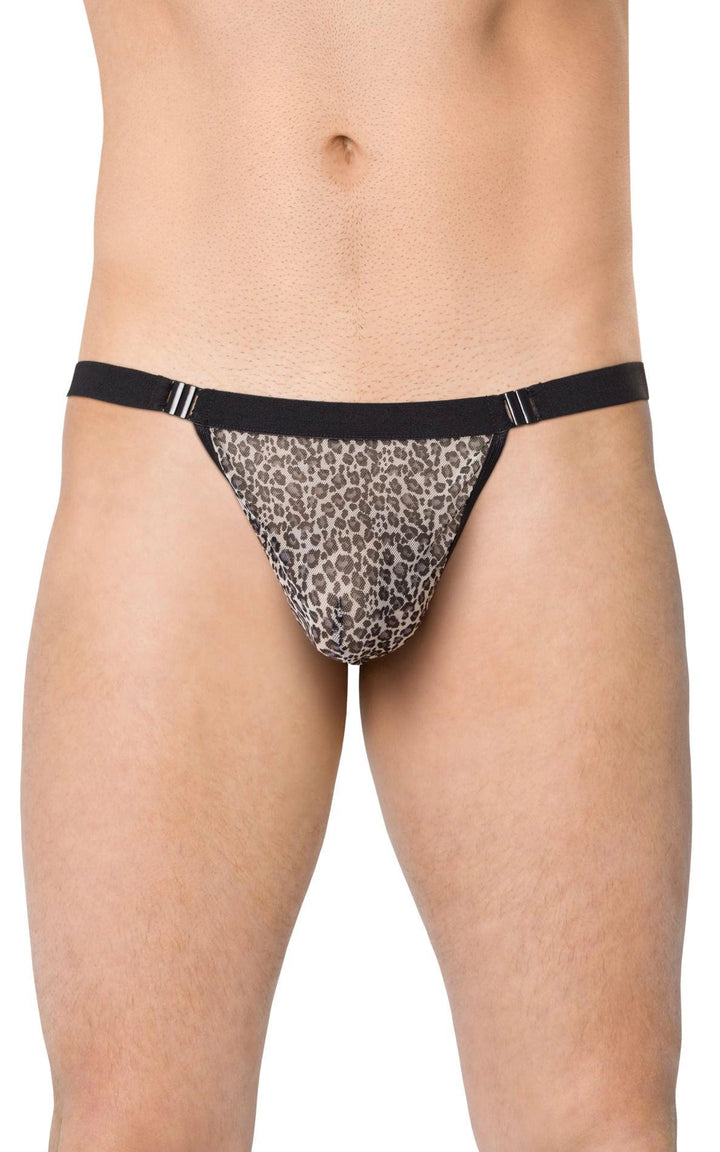Stringi męskie SoftLine Collection grey panther OneSize - zdjęcie główne