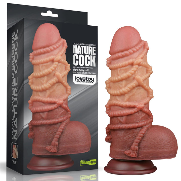 Dildo dwuwarstwowe Lovetoy silikon platynowy 24 cm - zdjęcie główne