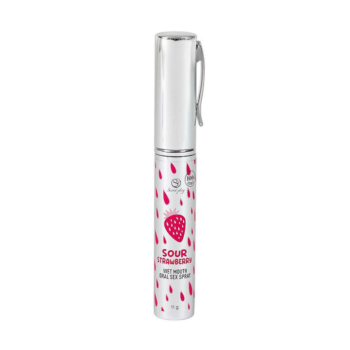 Spray do seksu oralnego Secret Play kwaśna truskawka 11 g - zdjęcie główne