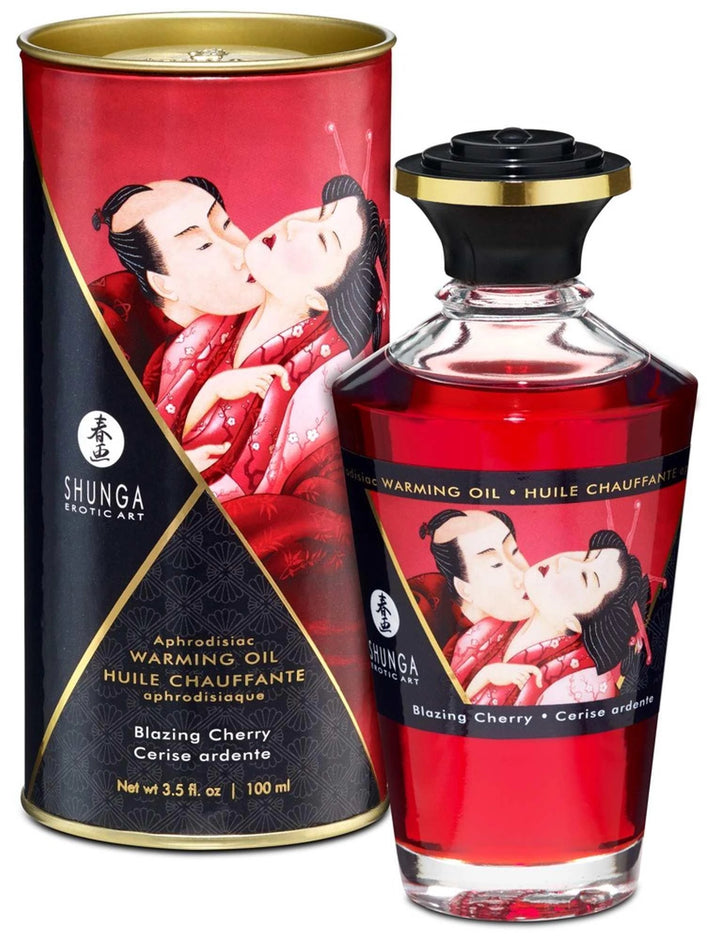 Olejek rozgrzewający Blazing Cherry Shunga 100 ml - zdjęcie główne