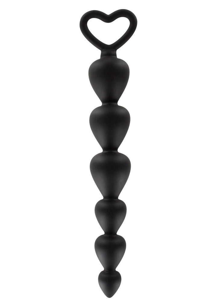 Korek analny koralikowy ToyJoy 17,5 cm czarny - zdjęcie główne