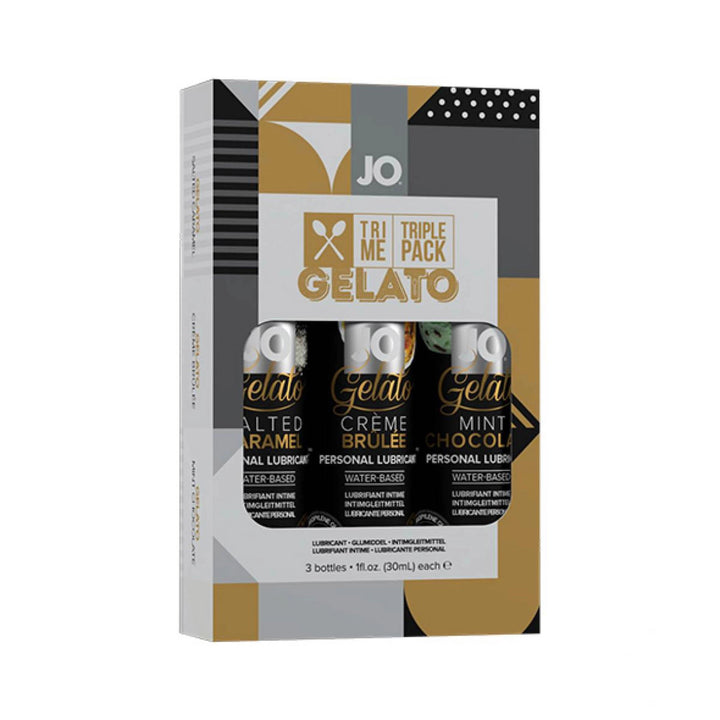 Zestaw lubrykantów na bazie wody JO Tri Me Gelato 3 x 30 ml - zdjęcie główne