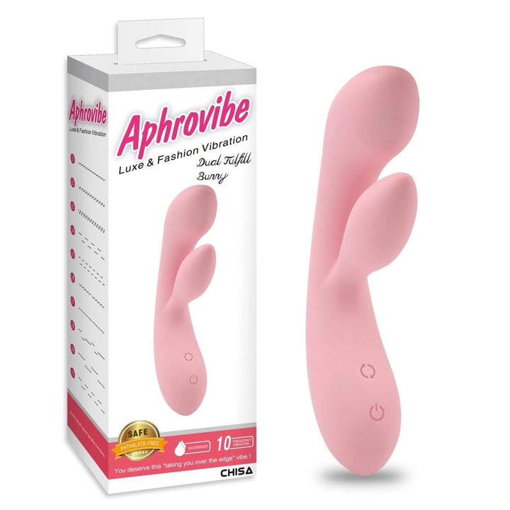 Wibrator króliczek Dual Fulfill Bunny Aphrovibe 10 trybów USB 20,5 cm - zdjęcie główne