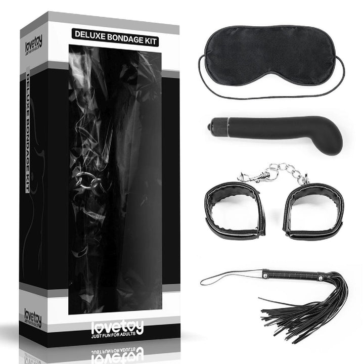 Zestaw bondage Lovetoy Deluxe czarny - zdjęcie główne