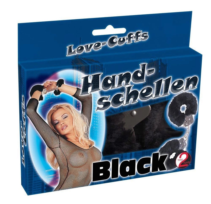 Kajdanki Love Cuffs You2Toys czarne - zdjęcie główne