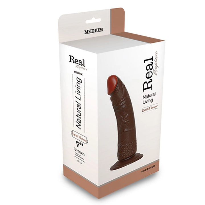 Dildo realistyczne Real Rapture 20,5 cm brązowy - zdjęcie główne