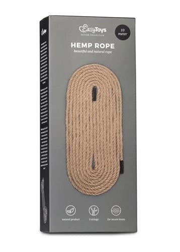 Lina do bondage konopna 10 m brązowa EasyToys - zdjęcie główne