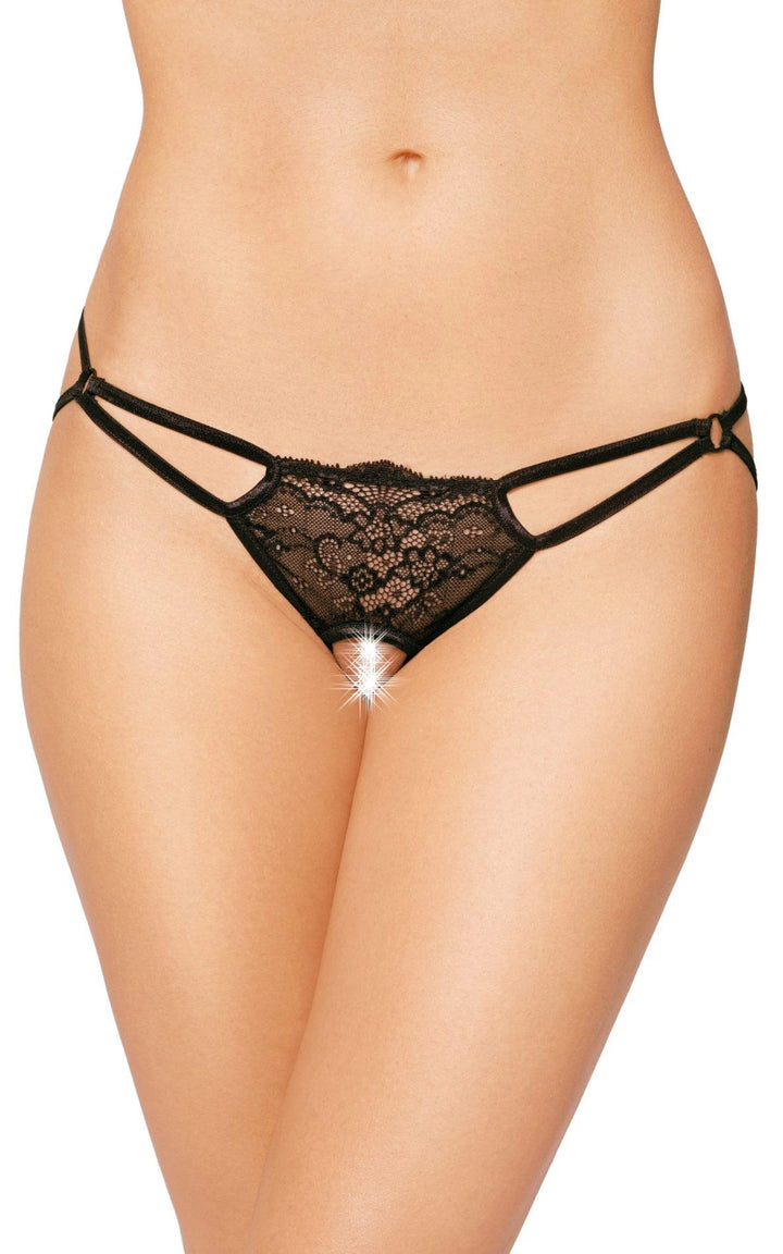 Stringi G-String 2474 SoftLine Collection czarny S L - zdjęcie główne