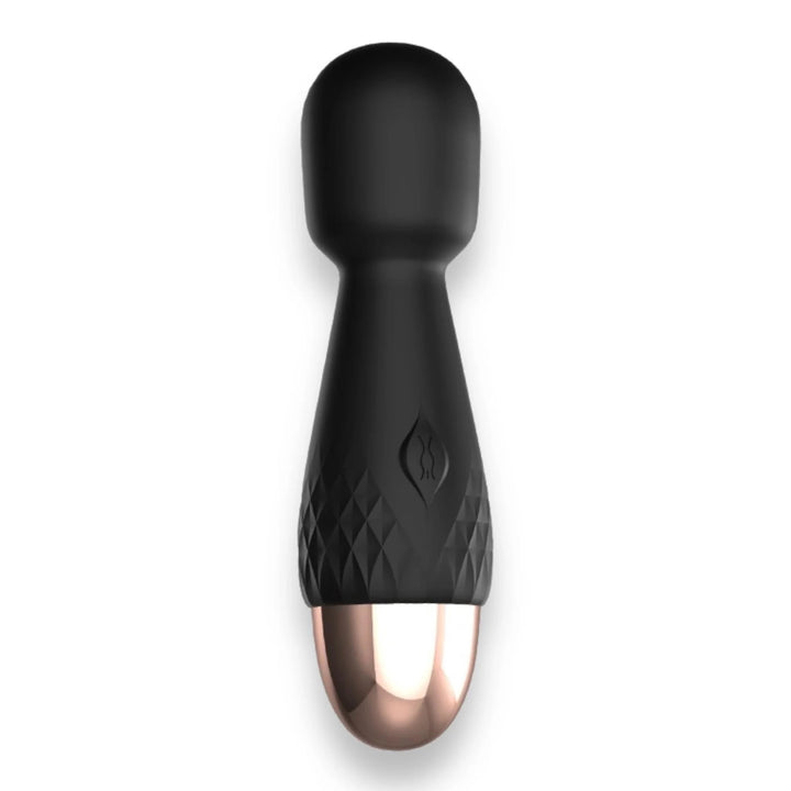 Masażer typu wand Mini Wand De Luxe Power Escorts 11,6 cm czarny - zdjęcie główne