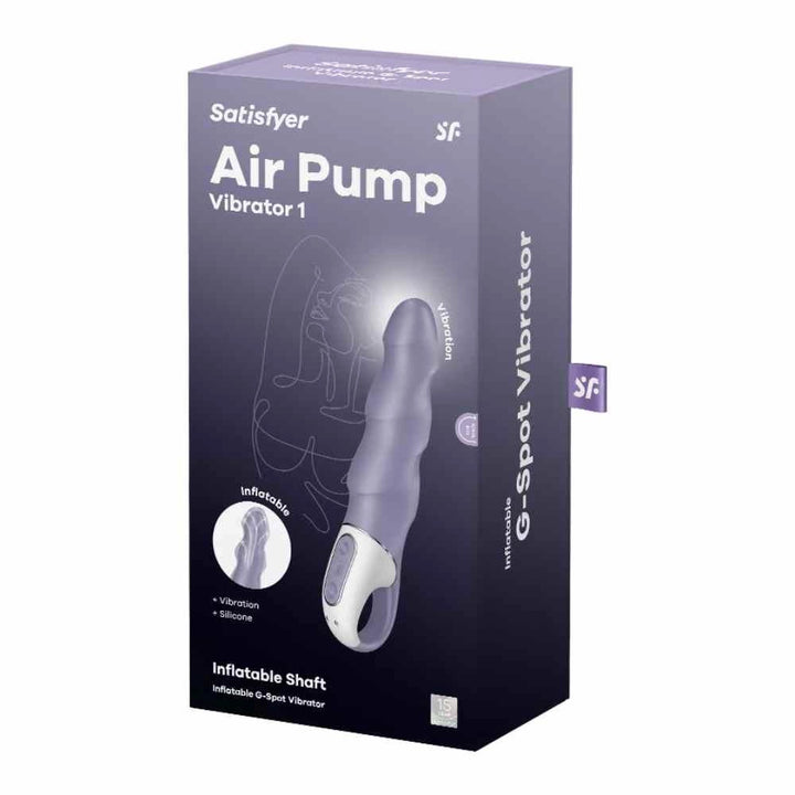 Wibrator punktu G pompowany Satisfyer Air Pump Vibrator 1 12 programów USB - zdjęcie główne