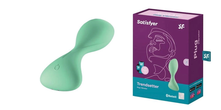 Wibrator analny Satisfyer Trendsetter Connect App 12 trybów jasnozielony - zdjęcie główne