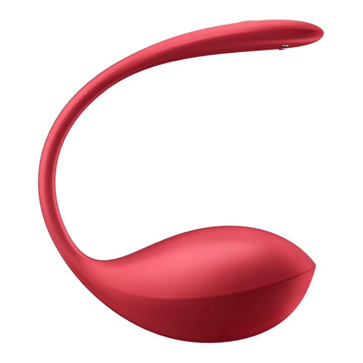 Wibrator punktu G Satisfyer Shiny Petal czerwony z aplikacją - zdjęcie główne