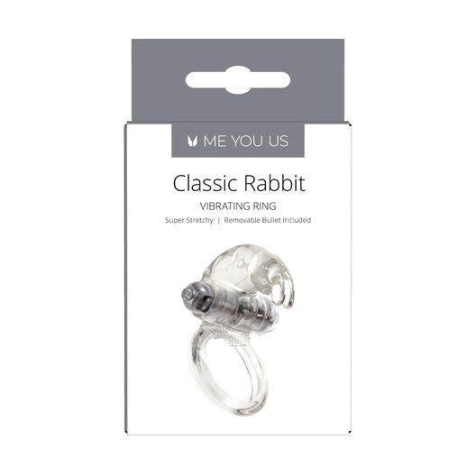 Pierścień wibracyjny Me You Us Classic Rabbit 7 cm przezroczysty - zdjęcie główne