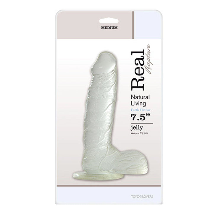 Dildo żelowe Real Rapture Clear 19 cm - zdjęcie główne