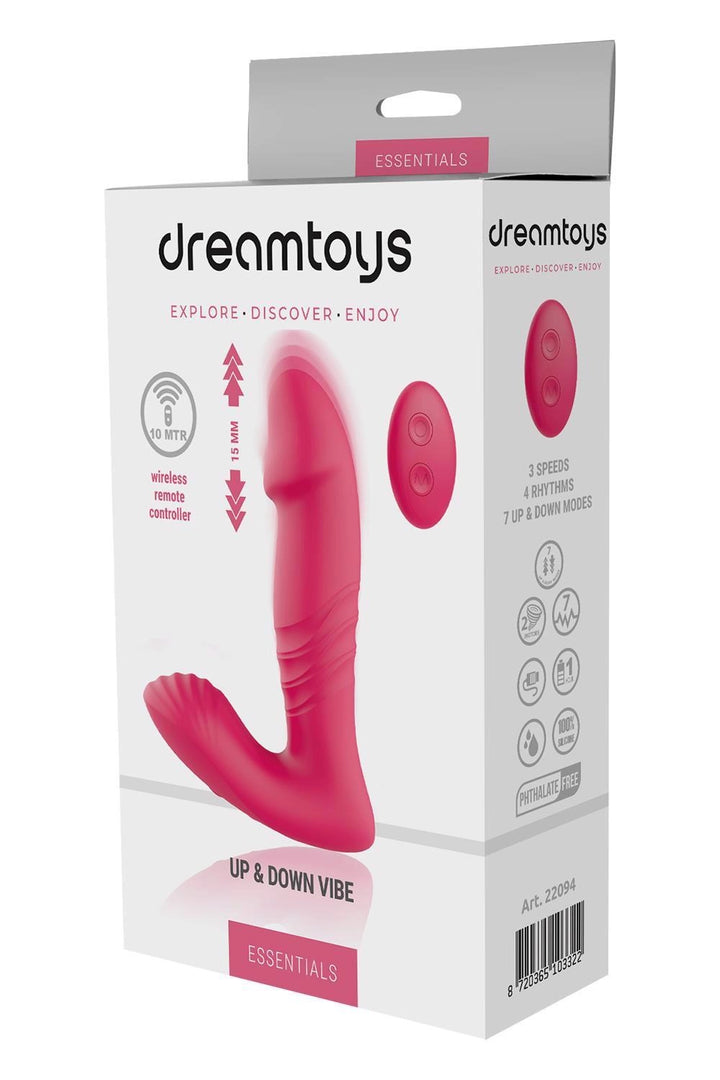 Wibrator punktu G z ruchami góra-dół Dream Toys 14 cm różowy - zdjęcie główne