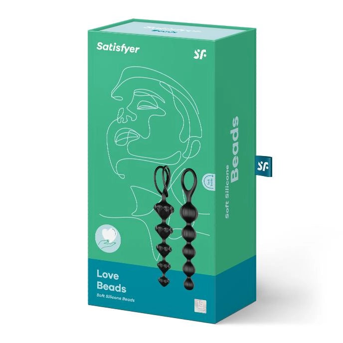 Zestaw koralików analnych Satisfyer Love Beads czarny - zdjęcie główne