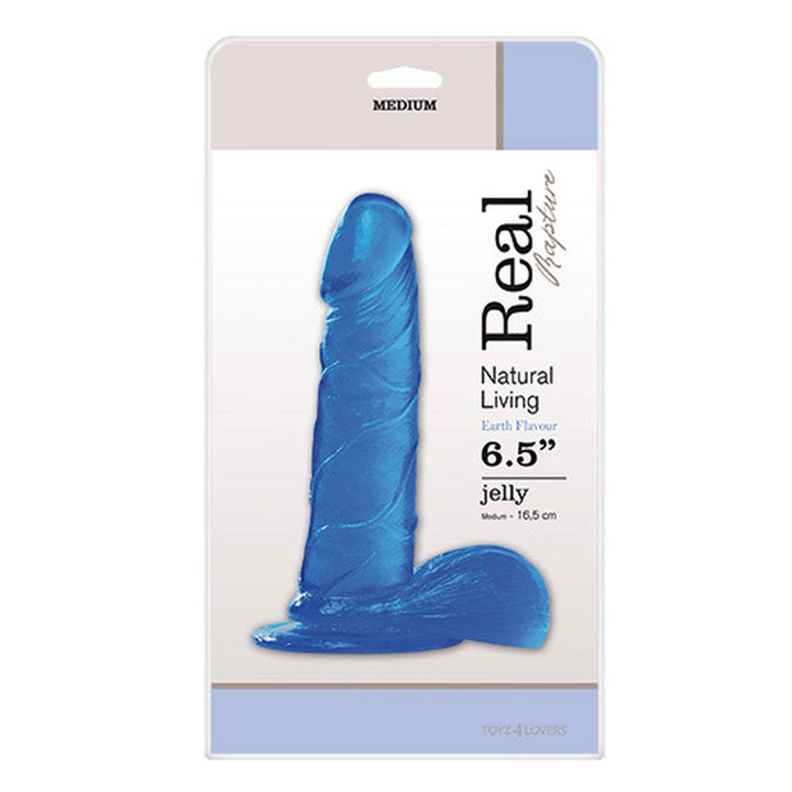 Dildo żelowe Real Rapture niebieskie - zdjęcie główne