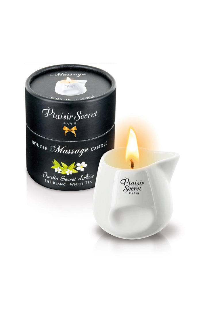 Świeca do masażu Plaisir Secret biała herbata 80 ml - zdjęcie główne