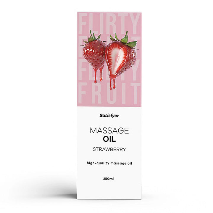 Olejek do masażu Satisfyer truskawkowy 250 ml - zdjęcie główne