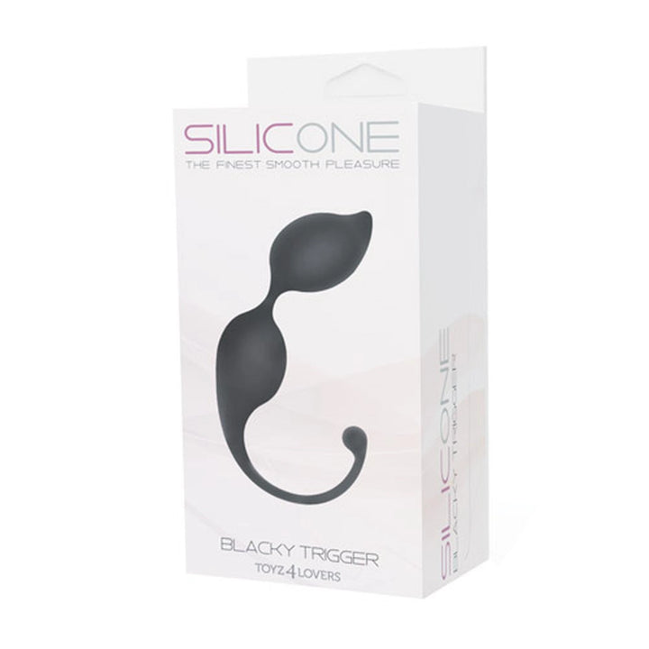 Kulki analne silikonowe Toyz4lovers 20 cm czarny - zdjęcie główne