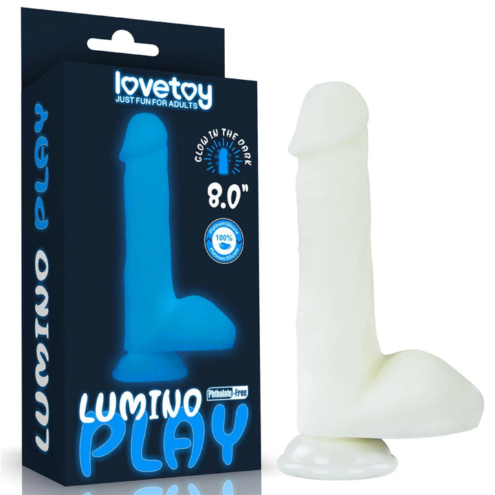Dildo Lumino Play Lovetoy świecące w ciemności 20,3 cm - zdjęcie główne