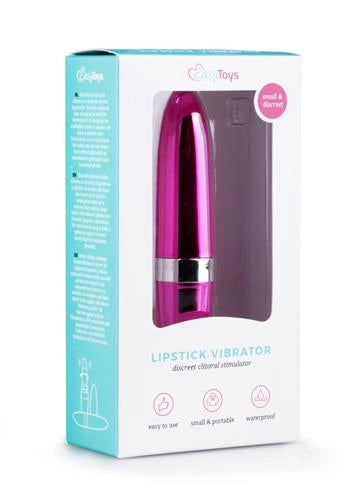 Wibrator w kształcie szminki EasyToys 11,5 cm różowy - zdjęcie główne