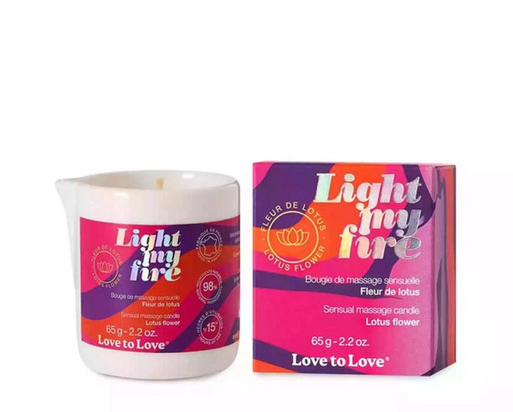 Świeca do masażu Light My Fire Lotus Flower Love to Love 65 g - zdjęcie główne