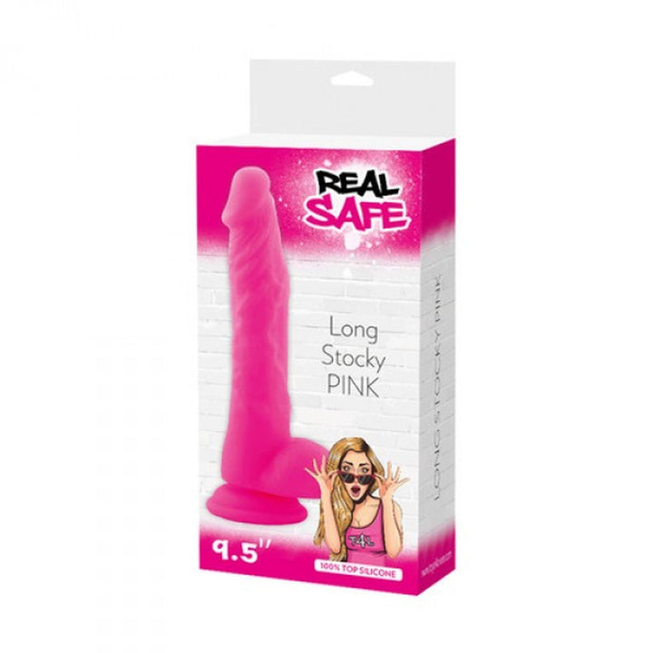 Dildo realistyczne Real Safe różowy - zdjęcie główne