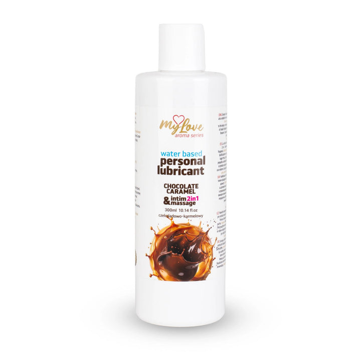 Lubrykant 2w1 smakowy MyLove Czekoladowo-karmelowy 300 ml - zdjęcie główne