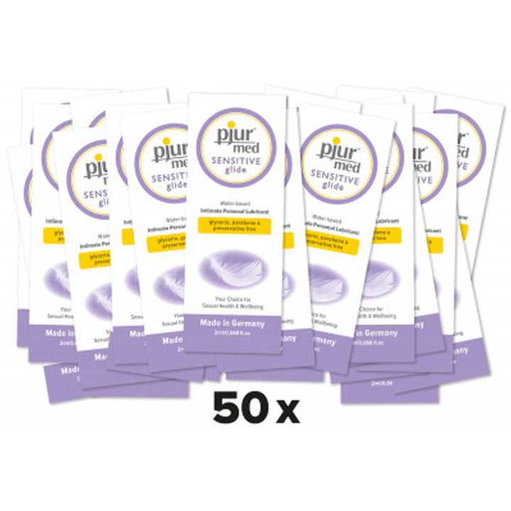 Lubrykant na bazie wody Pjur med Sensitive glide 50 x 2 ml - zdjęcie główne