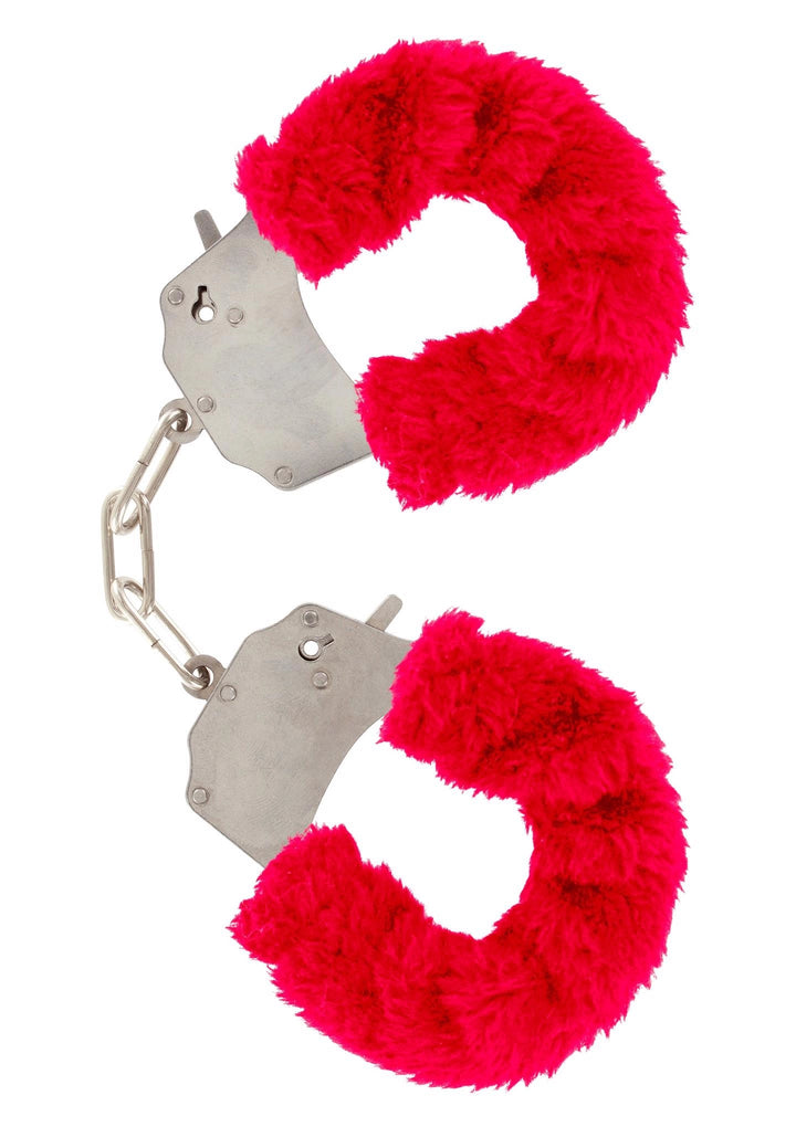 Kajdanki Furry Fun Cuffs czerwone - zdjęcie główne