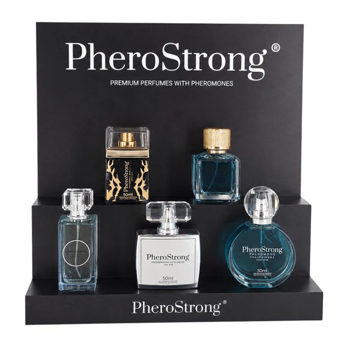 Zestaw ekspozycyjny PheroStrong 5x50 ml + stand - zdjęcie główne