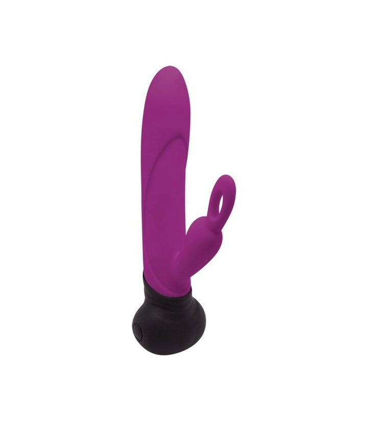 Wibrator mini Bonnie & Clyde Adrien Lastic 19,7 cm fioletowy - zdjęcie główne