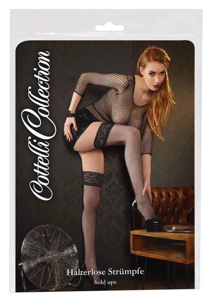 Pończochy siateczkowe hold-up Cottelli LEGWEAR - zdjęcie główne